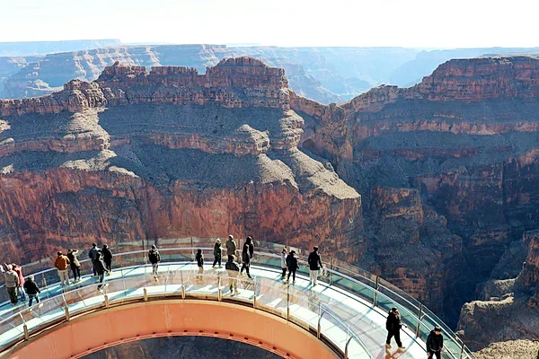 skywalk over canyon